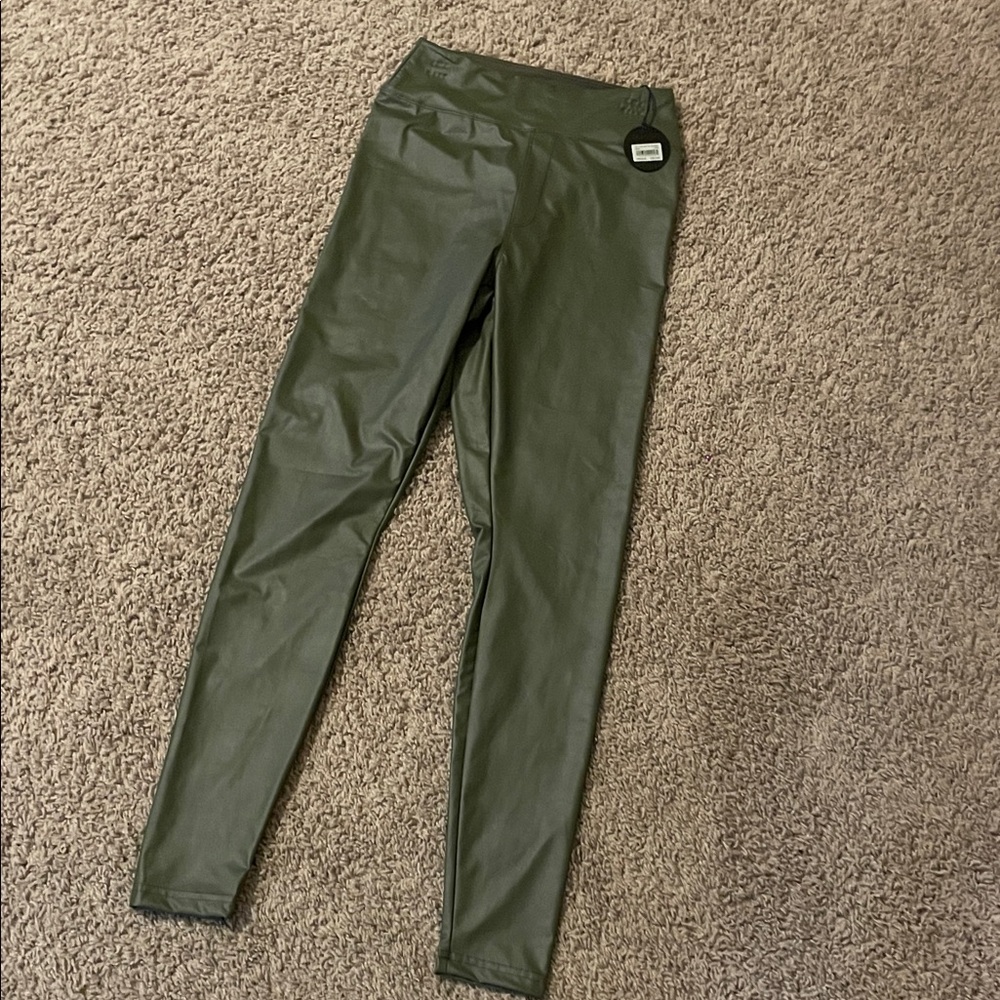 Aerie green leggings offline real luxe
